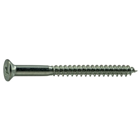 Midwest Fastener Wood Screw, #8, 2 in, Zinc Plated Steel Flat Head Phillips Drive, 100 PK 02560